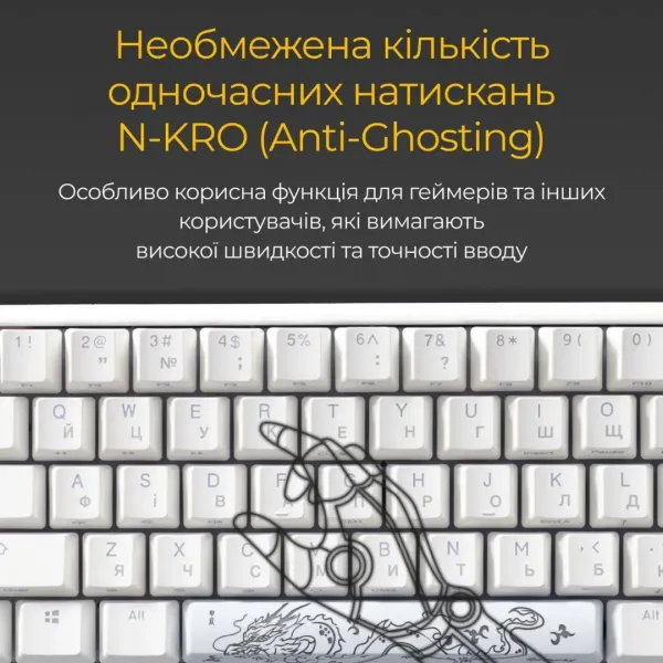 Клавіатура ігрова Ducky One 3 Mini Cherry MX Brown RGB (White) (UA)