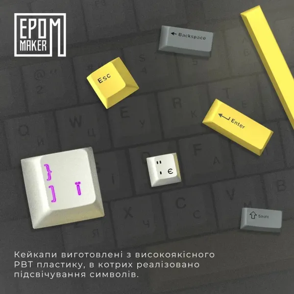 Клавіатура ігрова Epomaker TH80 SE Budgerigar V2 (Black) (UA)