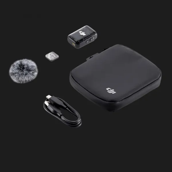 Передавач радіосистеми DJI Mic 2 Transmitter (Shadow Black) (CP.RN.00000328.01)