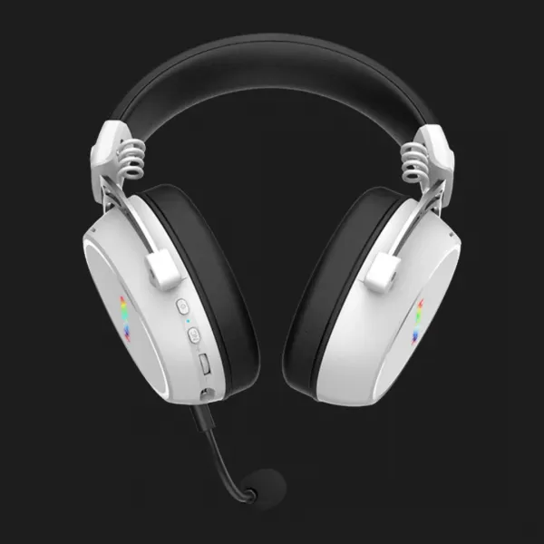 Ігрова гарнітура HATOR Hypergang 3 Hi-Res SyncHUB Wireless White (ESH56) (UA)