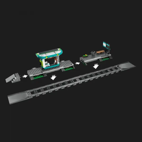 Конструктор LEGO City Трамвай і вокзал у центрі міста (60423)