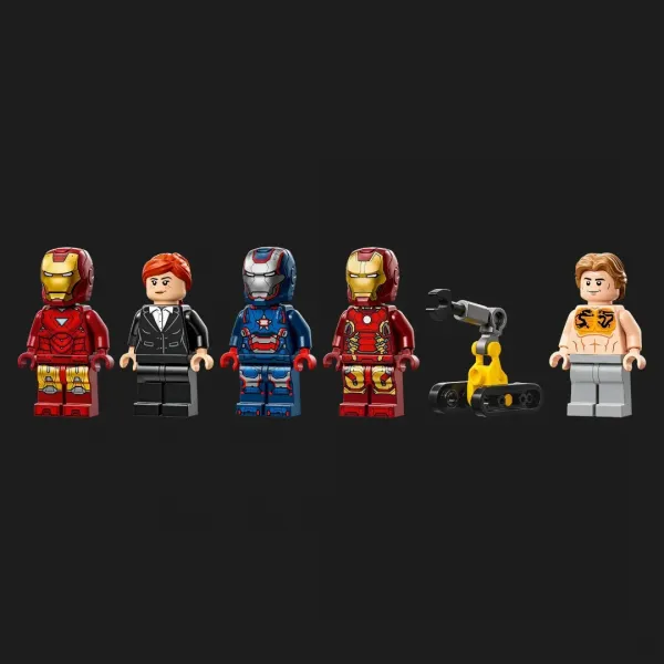 Конструктор LEGO Marvel Лабораторія Залізної Людини: зал обладунків (76315)