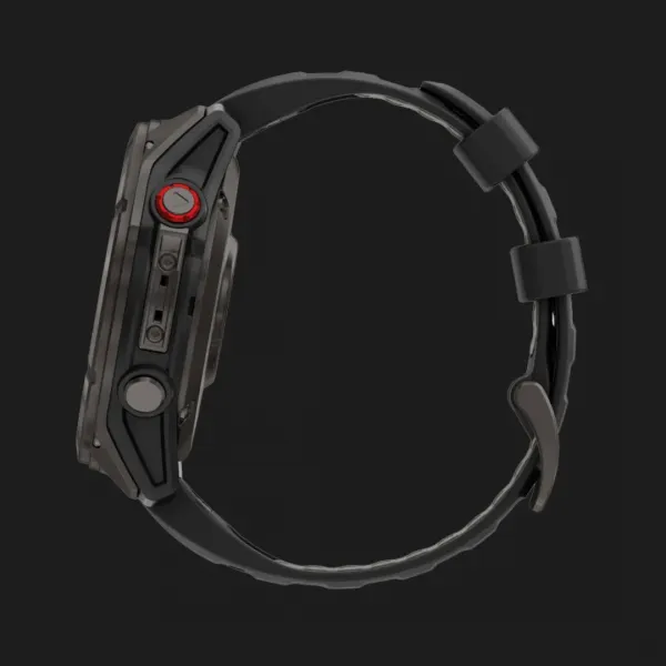 Garmin Fenix 8 Pro 51mm AMOLED Sapphire Carbon Gray DLC Titanium with Black/Pebble Gray Silicone Band