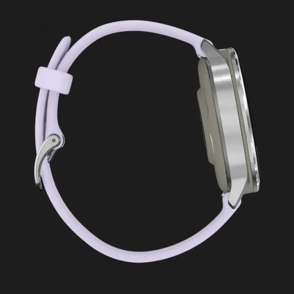 Garmin Venu 4 41mm Silver with Periwinkle Silicone Band