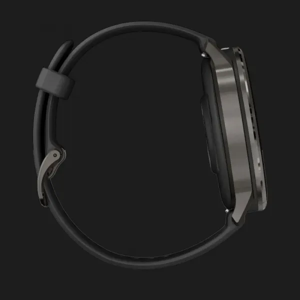 Garmin Venu 4 45mm Slate with Black Silicone Band