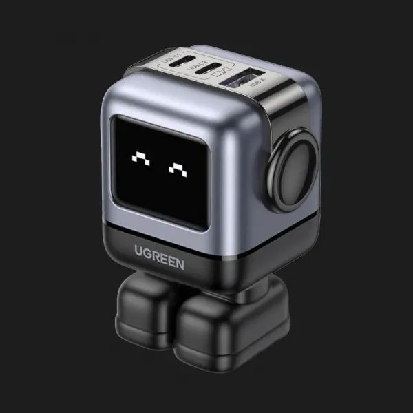 Блок живлення UGREEN CD361 65W Nexode Robot GaN Tech USB + 2 x USB Type-C (Gray)