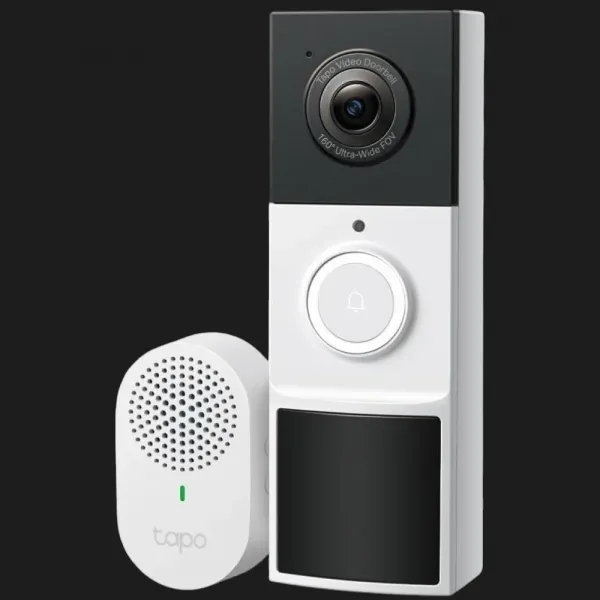 Розумний відеодзвоник з акумулятором TP-LINK Tapo D210 (White/Black)