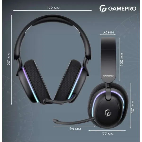 Ігрова гарнітура Gamepro Asgard Bragi (HSW250W) (White) (UA)