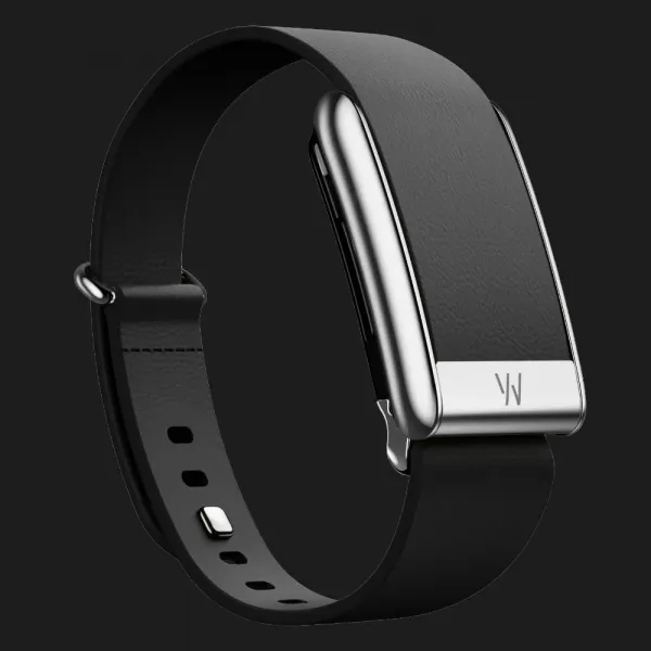 Ремінець Whoop LeatherLuxe Band для Whoop 5.0 (Black with Titanium) (Size S)